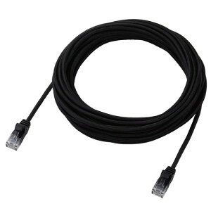 �G���R�� LAN�P�[�u�� CAT6A 7m �ܐ܂�h�~ ���b�V���P�[�u�� �u���b�N ECLD-GPAM/BK70