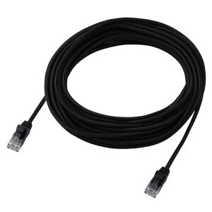 �G���R�� LAN�P�[�u�� CAT6A 10m �ܐ܂�h�~ ���b�V���P�[�u�� �u���b�N ECLD-GPAM/BK100