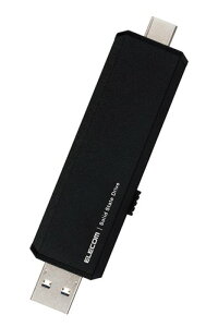 �G���R�� �O�t��SSD 250GB USB3.2 (Gen2)�Ή� �X���C�h�� Type-C/Type-A �R�l�N�^ iPhone/iPad �Ή� �u���b�N ESD-EAWA0250GBK