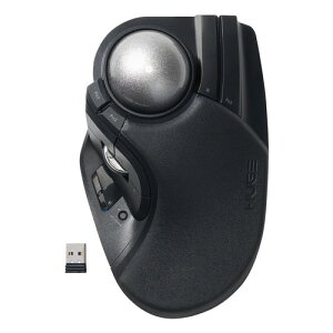 �G���R�� �g���b�N�{�[���}�E�X HUGE PLUS �É� �x�A�����O�x�� �[�d�� Bluetooth ����2.4GHz �L�� 3��}���`�y�A�����O 10�{�^�� �`���g�z�C�[�� �u���b�N M-HT1MRBK-G