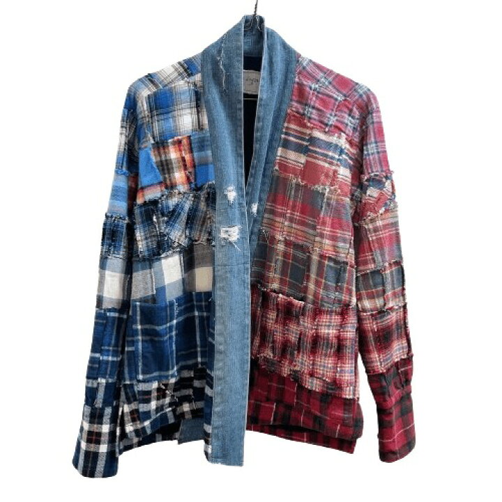 GREG LAUREN CLASSIC STUDIO バンドカラー チェックシャツ グレッグ 