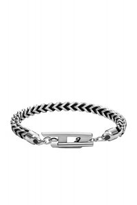 yK戵X̔izDIESEL Dx1540040 Stainless Steel Woven Chain Bracelet fB[[ uXbg