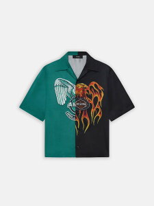 �y���K�戵�X�̔��i�zAMIRI SPLICED CAMP SHIRT