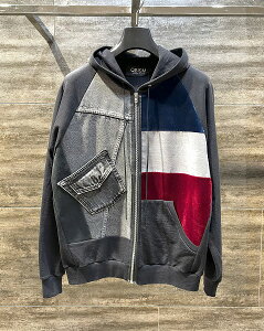 yK戵X̔izQBISM REMAKE DENIM DOCKING HOODIE