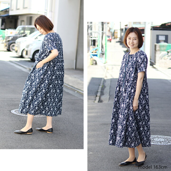 楽天市場】花刺繍レースギャザー切替ワンピース 【s.t.closet frabjous  