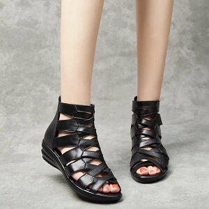 オープントゥ サマーブーツ フラット レディース コンフォート 疲れない ショートブーツ ブーツサンダル 軽量サンダル ストラップ グルカ 編み込みサンダル 編み込みサンダル ウエッジソー