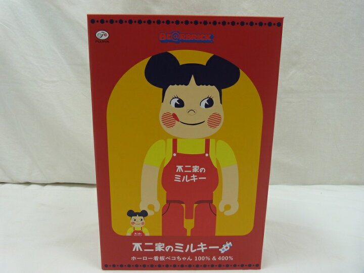 楽天市場】【中古】BE＠RBRICK 不二家のミルキー ホーロー看板ペコ 