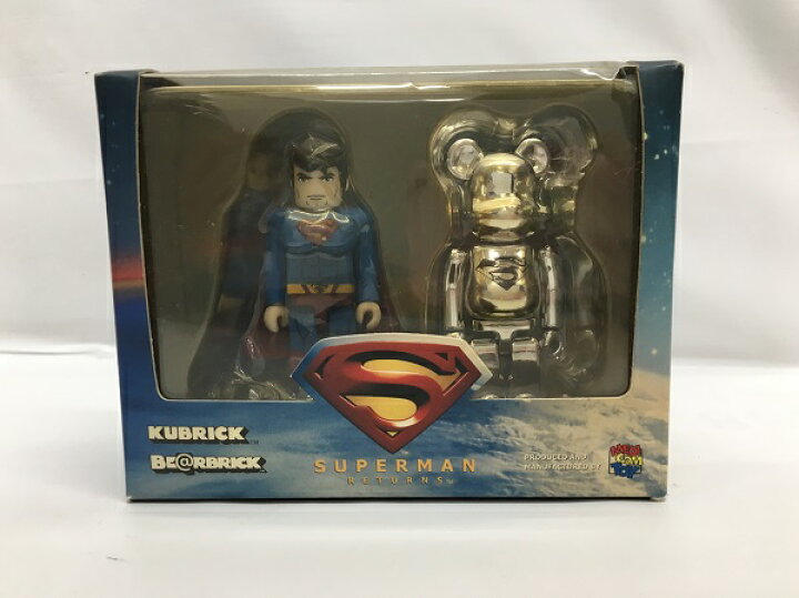 楽天市場】【中古】【開封品】KUBRICK SUPERMAN ＆ BE＠RBRICK MAN OF 