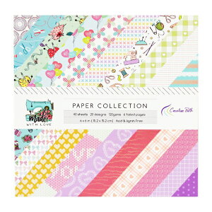 �p�^�[���y�[�p�[/P802931 / made with love �y�[�p�[�Z�b�g 40������@6×6�C���`(��15�Z���`�l��)/ �A�V�b�h�t���[/ �����_�[�n�E�X