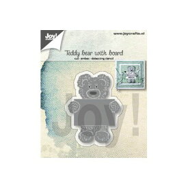 【6002-1308】/ジョイ・クラフツ/ダイ（抜型）/Teddy bear　with board テディベア　熊　くま