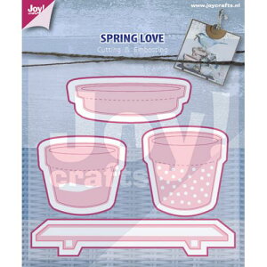 6002-0439/ジョイ・クラフツ/ダイ(抜型)/Spring love 植木鉢
