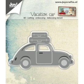6002-0677/ジョイ・クラフツ/ダイ（抜型）/3D - Car VW with suitcases 車 VW スーツケース 旅行