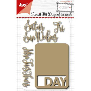 6002-0942/�W���C�E�N���t�c/�_�C�i���^�j/Scr@ap Cutting Stencil Week cards �T �j�� �J�[�h
