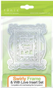 634E /�g�j�b�N�E�X�^�W�I/�_�C�i���^�j/Swirl Frame With Love Keepsake Insert �e�L�X�g �t���[�� ���`�[�t