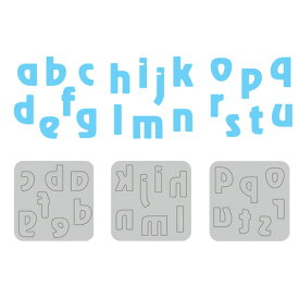N42-07(1-6)/ワンダーハウス/ダイ（抜型）/アルファベット＆数字 6枚セット