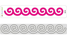 17-019_4-6019/ワンダーハウス/スポンジダイ（抜型）/swirls うずまき ミニボーダー（注意：白いスポンジ部分は剥がさずご使用下さい）