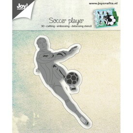 6002-0920/ジョイ・クラフツ/ダイ（抜型）/Soccer player サッカー 選手 3D