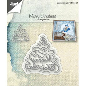 6002-1054/ジョイ・クラフツ/ダイ（抜型）/Christmastree Merry Christmas クリスマスツリー クリスマス