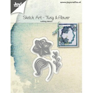 6002-1135/WCENtc/_Ci^j/Sketch Art Flower Leave Twig  t[ }