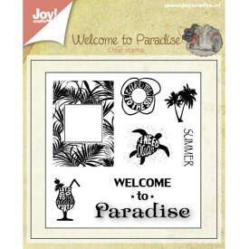 6410-0398/ジョイ・クラフツ/クリアスタンプ/Welcome to paradise