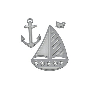 S2-226/スペルバインダーズ/ダイ(抜型)/Die D-Lites Nautical Etched Dies ヨット マリン