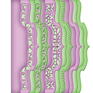 S5-215/スペルバインダーズ/ダイ(抜型)/A2 Bracket Borders Two Card Creator Etched Dies ブラケットボーダー A2サイズ ノーエンドボーダー