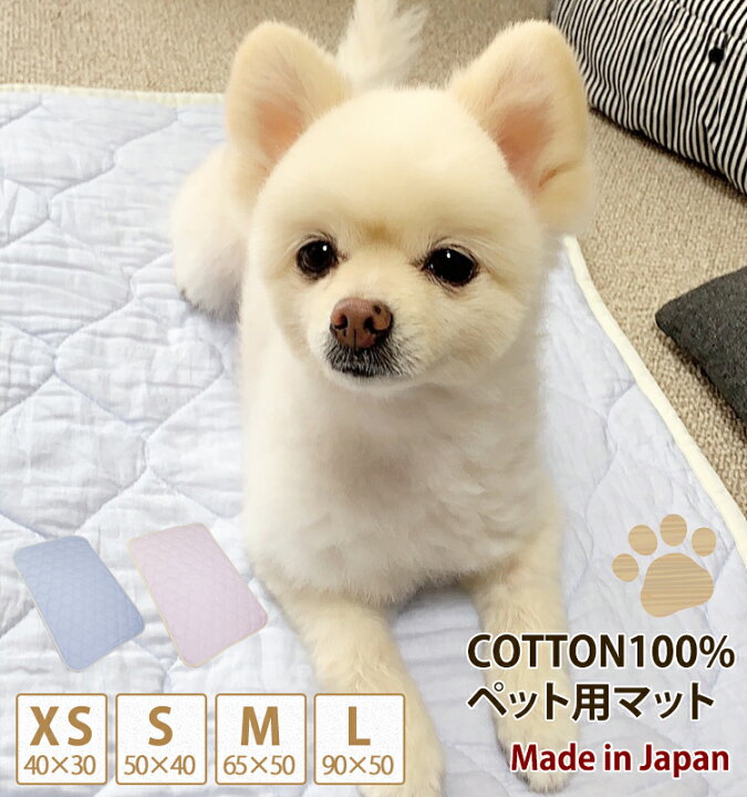 楽天市場 日本製 コットン100 ペット用マット ペットマット ペットシーツ 脱脂綿わた ペット用品 犬 猫 丸洗いok 洗濯可能 ペットグッズ 犬用品 猫用品 40 30 50 40 65 50 90 50 ワンダーライフ