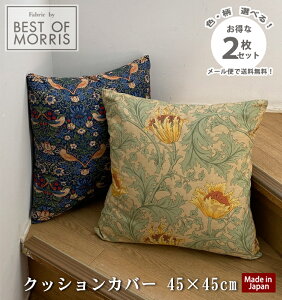 �y���������z��������2���g���yFabric by BEST OF MORRIS�z�y���{���z�N�b�V�����J�o�[ �p�^ 45×45cm �����X�f�U�C�� �������D�_ �A�l���l �q���V���X �E�B���[�{�E �f�C�W�[ �u���U�[���r�b�g �t�@