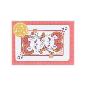 ちいかわ　ミニレターセット　トランプ柄（レッド）