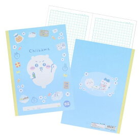 ちいかわ　B5方眼ノート　ブルー：検定柄