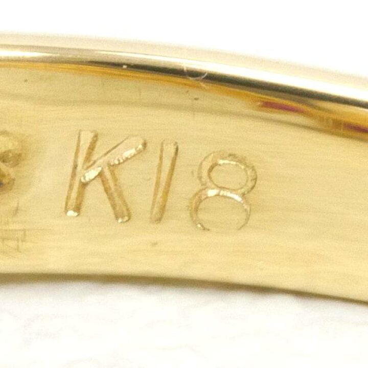 楽天市場】K18 18金 YG イエローゴールド リング 指輪 10号 パール 約  