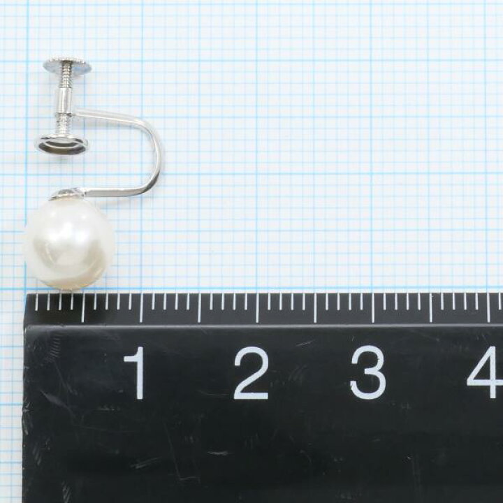 楽天市場】K14 14金 WG ホワイトゴールド イヤリング パール 総重量約  