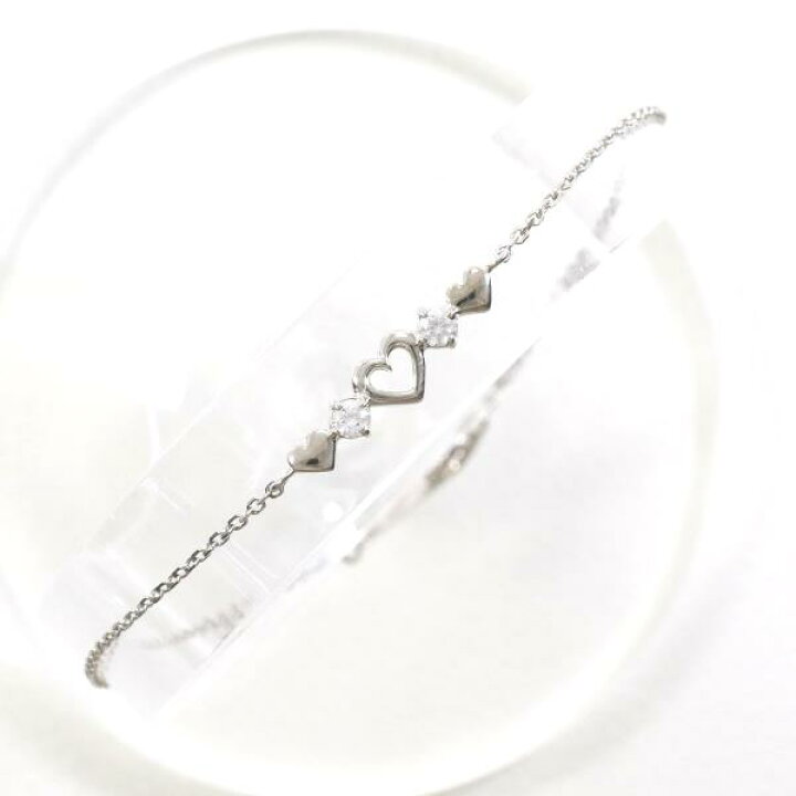 楽天市場】カナル4℃ K10WG ブレスレット ジルコニア 総重量約0.7g 約 
