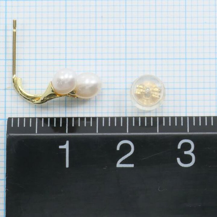楽天市場】K18 18金 YG イエローゴールド ピアス パール 総重量約1.7g  