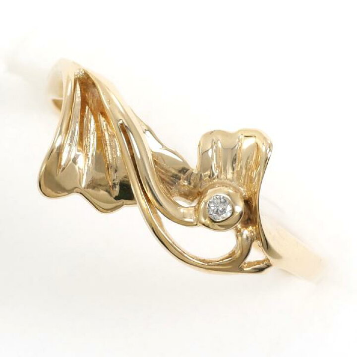 楽天市場】K9YG リング 指輪 9号 ダイヤ 総重量約1.1g ジュエリー 中古  