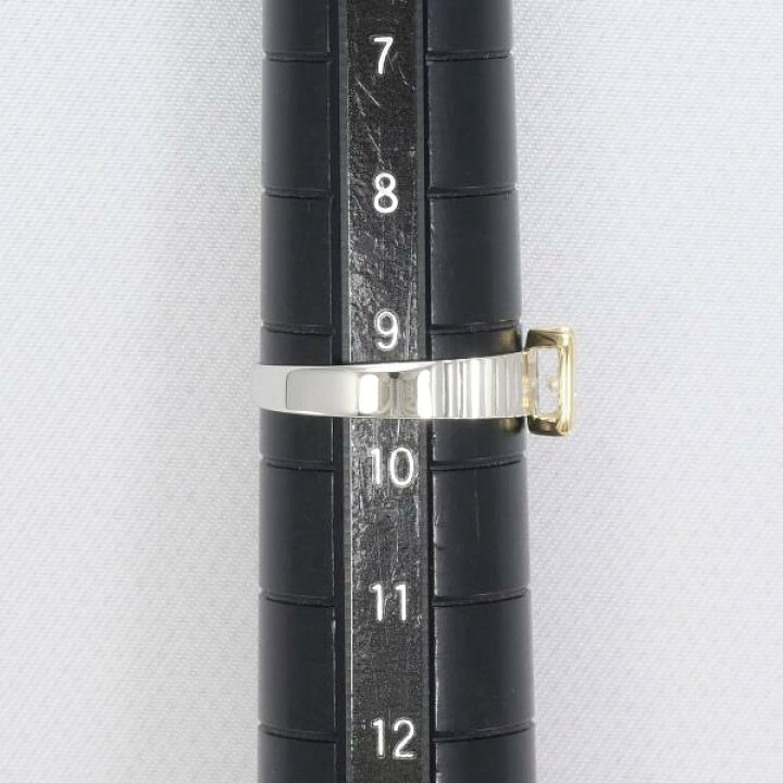 楽天市場】PT900 プラチナ K18YG リング 指輪 9.5号 ダイヤ 0.10 総  