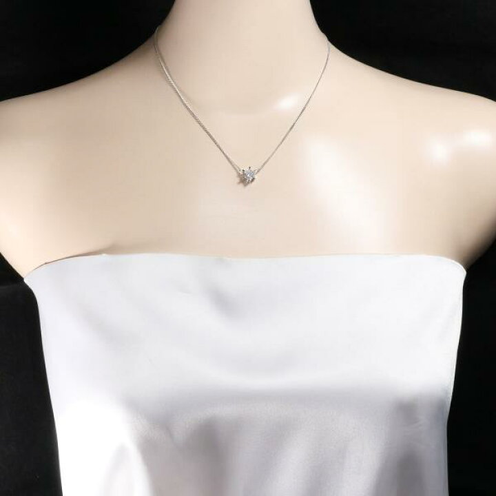 PT850 プラチナ ネックレス ダイヤ 1.02 鑑別書 総重量約4.7g 約40cm  