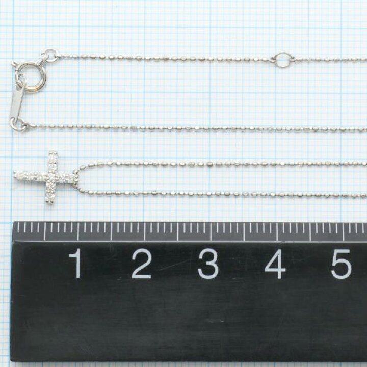 楽天市場】K10 10金 WG ホワイトゴールド ネックレス ダイヤ 0.12 総  