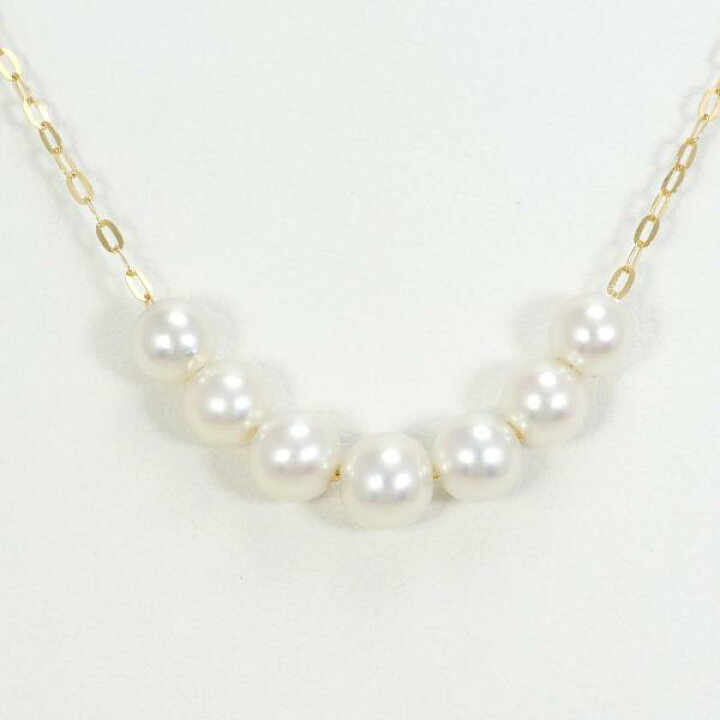 K18 18金 YG イエローゴールド ネックレス パール 総重量約2.8g 約50cm  