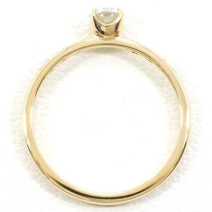 楽天市場】K18 18金 YG イエローゴールド リング 指輪 7.5号 ダイヤ 約  