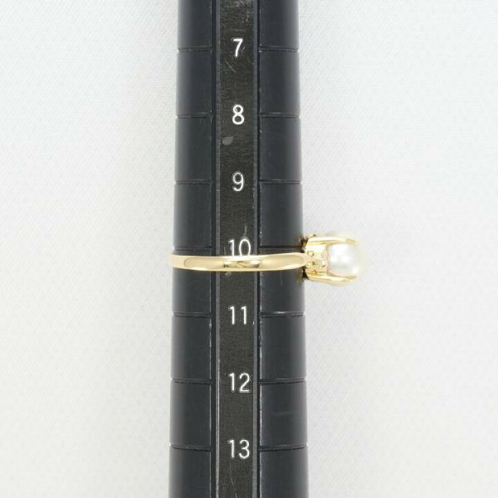楽天市場】K18 18金 YG イエローゴールド リング 指輪 10号 パール 約  