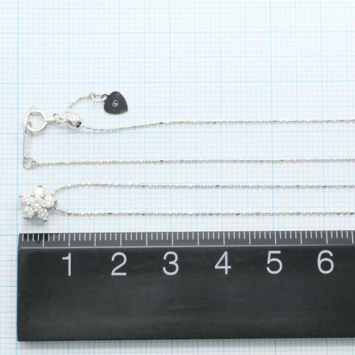 楽天市場】K10 10金 WG ホワイトゴールド ネックレス ダイヤ 総重量約  