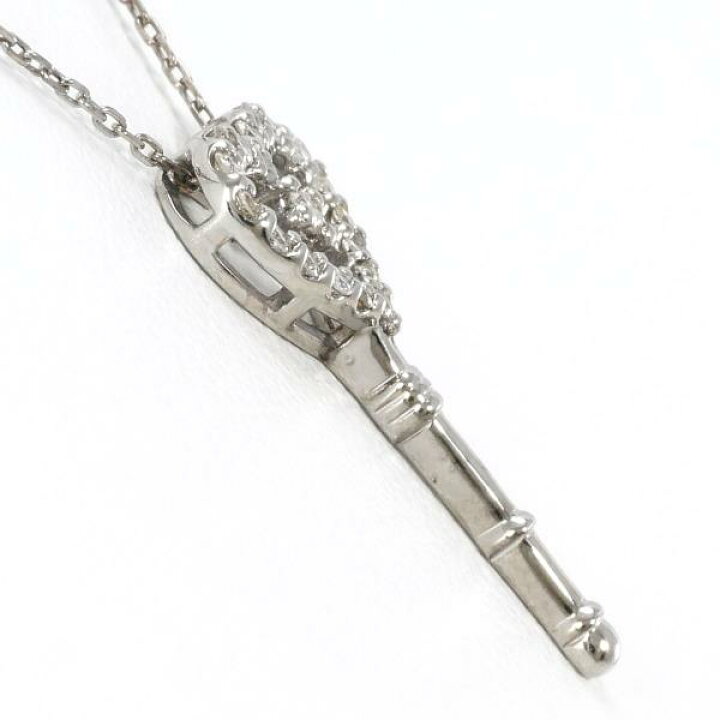 楽天市場】K10 10金 WG ホワイトゴールド ネックレス ダイヤ 0.10 総  