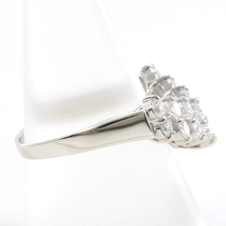 楽天市場】PT900 プラチナ リング 指輪 14号 ダイヤ 1.016 カード鑑別 