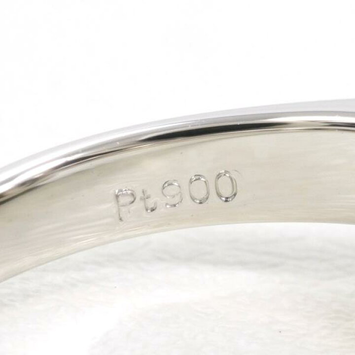 楽天市場】PT900 プラチナ リング 指輪 8号 パール 約10mm ダイヤ 0.12  