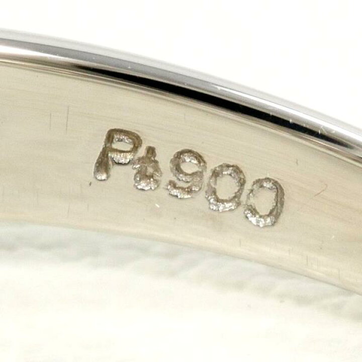 楽天市場】PT900 プラチナ リング 指輪 13号 ダイヤ 1.00 カード鑑別書  
