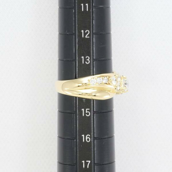 楽天市場】K18 18金 YG イエローゴールド リング 指輪 14号 ダイヤ  