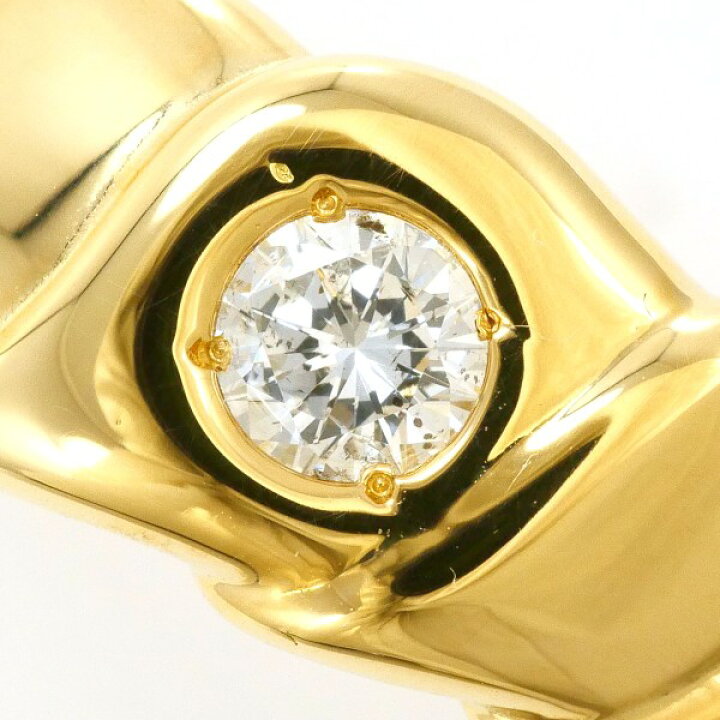 楽天市場】K18 18金 YG イエローゴールド リング 指輪 15号 ダイヤ  