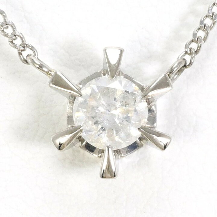 楽天市場】PT PT850 ネックレス ダイヤ 0.35 総重量約3.1g 約44cm  
