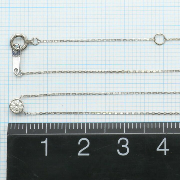 楽天市場】K10 10金 WG ホワイトゴールド ネックレス ダイヤ 0.10 総  